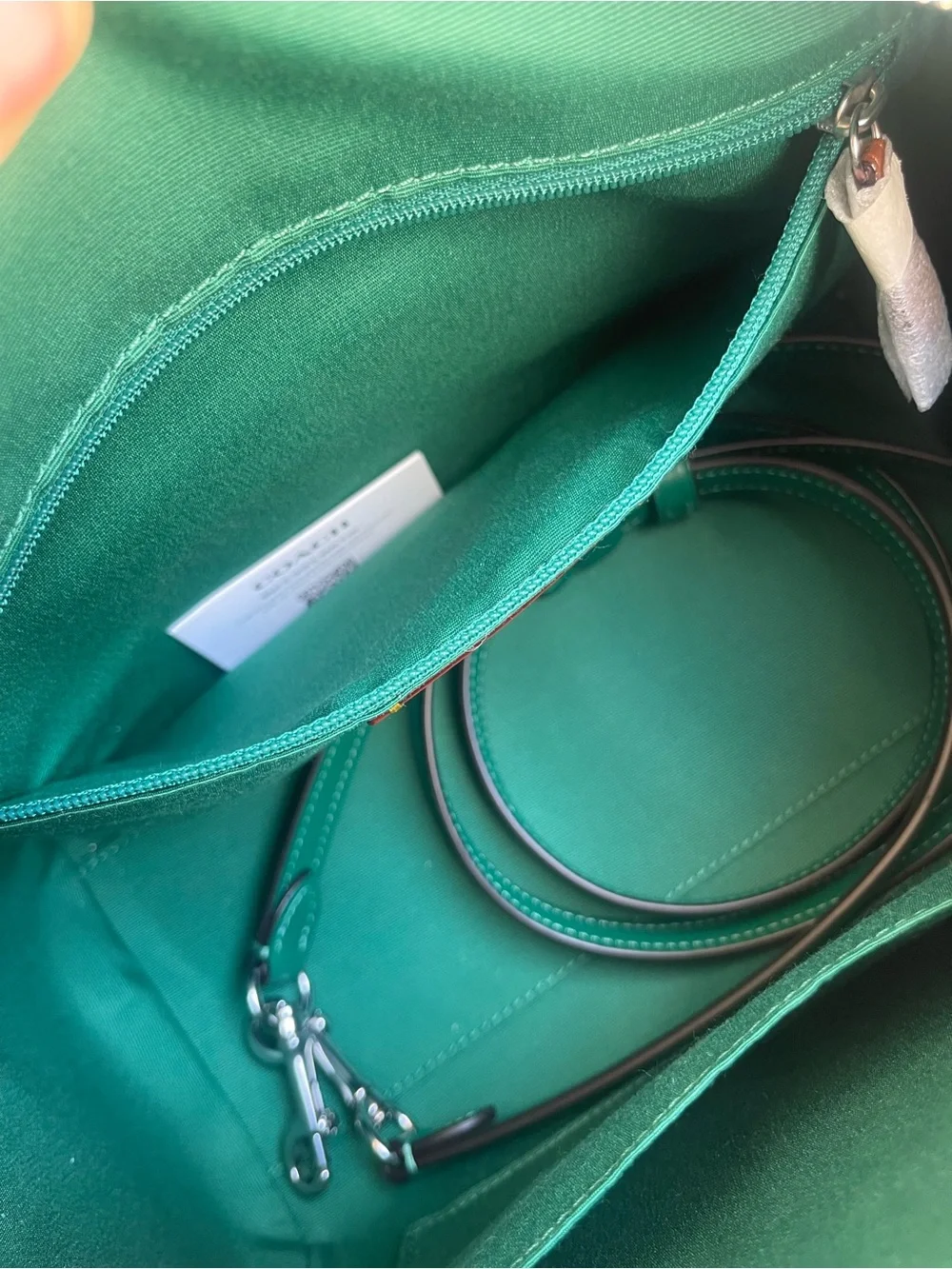 Coach Outlet Signature Canvas Rowan in Bright Jade